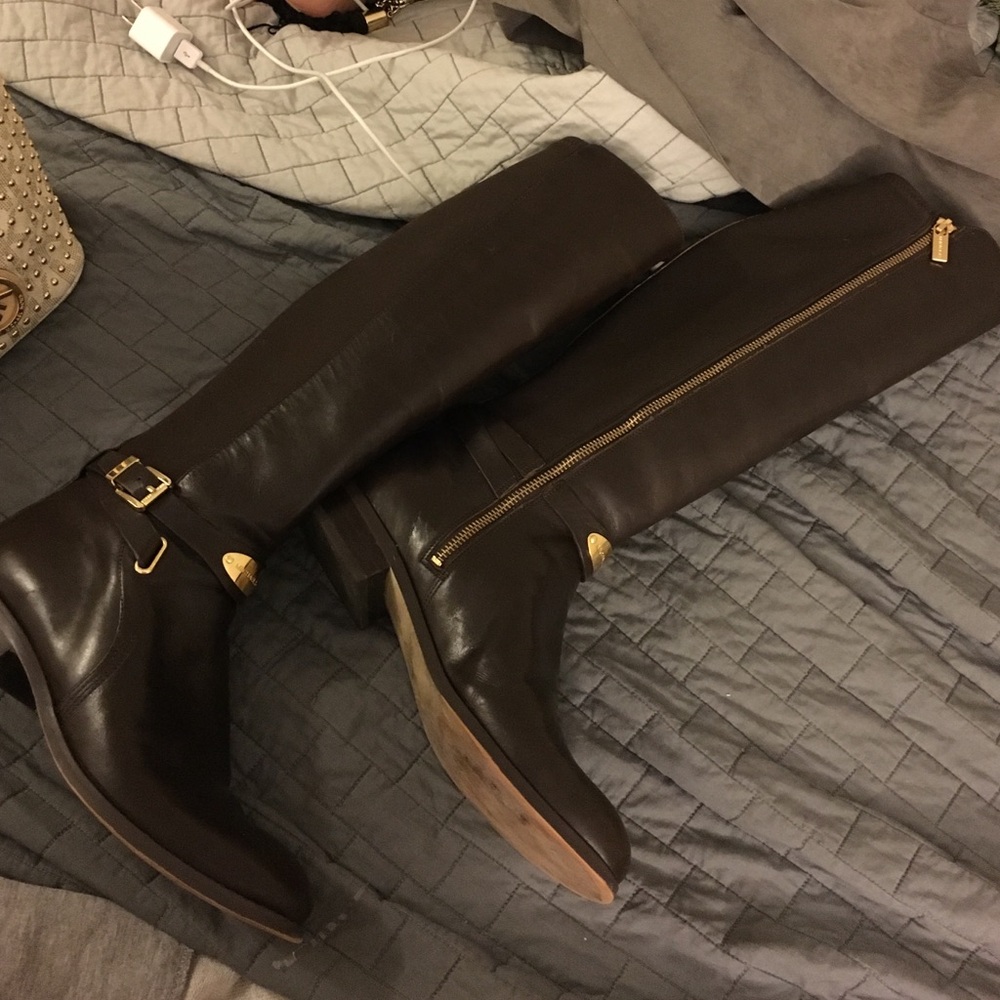 MICHAEL Michael Kors Brown Over the Knee Boots